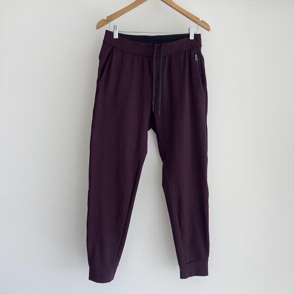 Public Rec Pants Mens 30 Joggers Maroon Athletic Drawstring Stretch - Picture 1 of 10
